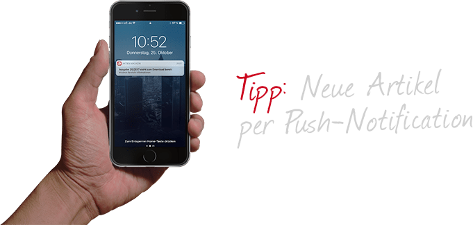 Tipp: Neue Artikel per Push-Notification